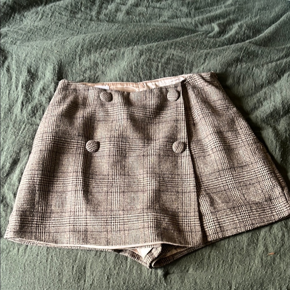 Stylish Plaid Skort